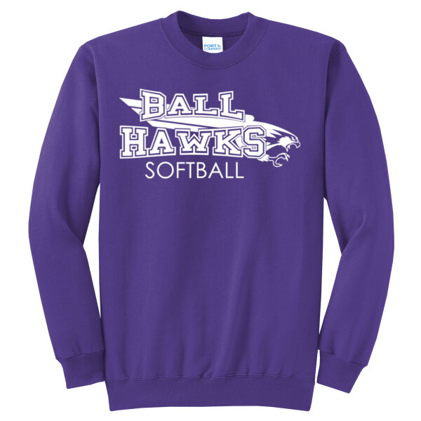 BallHawks + Custom Name - Core Fleece Crewneck Sweatshirt Thumbnail