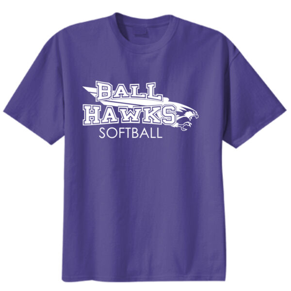 BallHawks + Custom Name - Youth Core Blend Tee Thumbnail