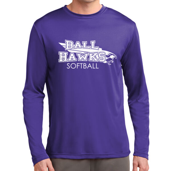 BallHawks + Custom Name - Long Sleeve PosiCharge ® Competitor Tee Thumbnail